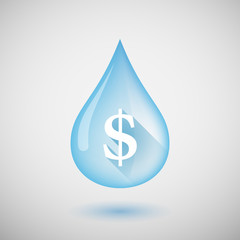 Sticker - Water drop with a dollar sign