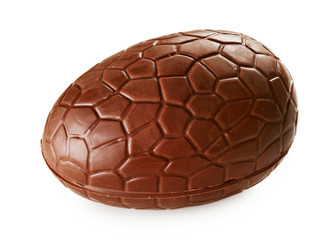 Sticker - Chocolate egg isolated on white