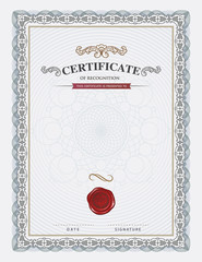 Certificate design template