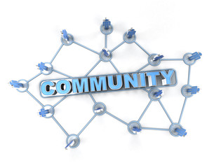 Wall Mural - linked community