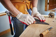 © goodmanphoto - carpenter making a measurement