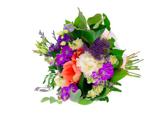 Wall Mural - Colorful Flowers Bouquet Isolated