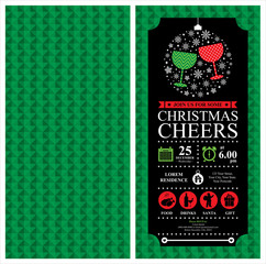 Sticker - Christmas Party Invitation Card