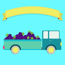 Truck With Grape Harvest