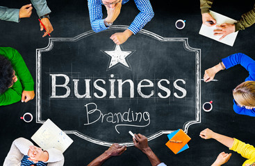 Wall Mural - Branding Business Trademark Marketing Commercial Concept
