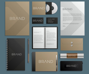 Modern corporate identity template design