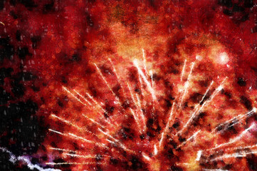 abstract canvas plasma, firework background