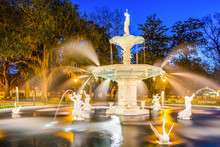 Forsyth Park In Savannah Georgia