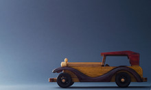 Vintage Wooden Toy Car