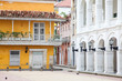 © anamejia18 - Hermosas fachadas de las construcciones coloniales de la ciudad amurallada de Cartagena de Indias en Colombia