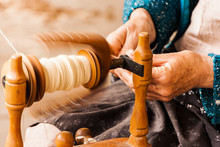 Craftsman Spinning Cotton