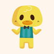 © notkoo2008 - animal duck waiter cartoon theme elements