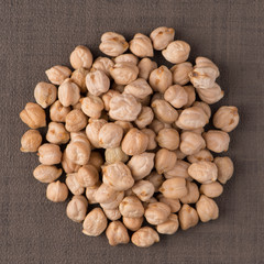 Wall Mural - Circle of chickpeas