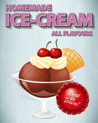 Wall Mural - Ice cream