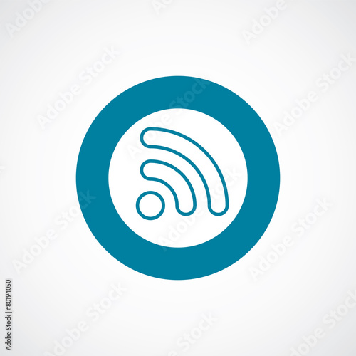 WiFi icon bold blue circle border - 이 스톡 벡터 구입 및 Adobe Stock에서 유사한 벡터 검색 | Adobe Stock