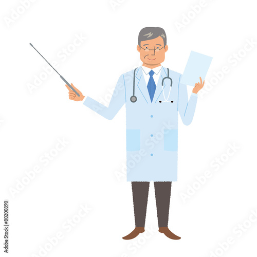 医師 説明 案内 イラスト Stock Vector Adobe Stock