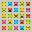 © Elenapro - Set of emoticons, faces icons for design