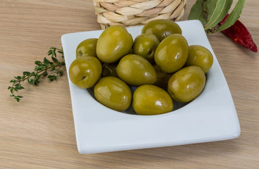 Green olives