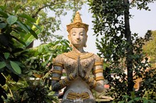 Apsara At Buddhist Temple, Chiang Mai , Thailand.