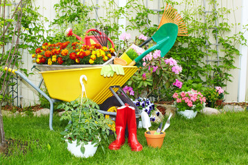 Poster - Gardening tools.