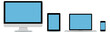 © sdecoret - Flat design collection modern digital tech device