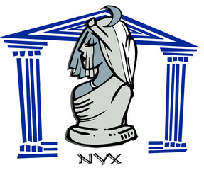 nyx,night, antique greek goddess