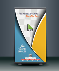 Wall Mural - Travel Srvice Roll Up Banner Design