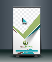 Wall Mural - elegant homes roll up banner design