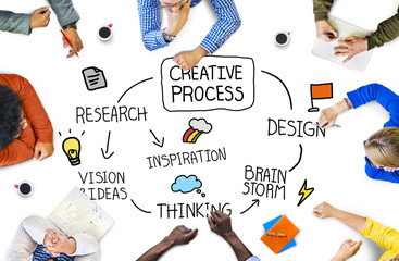 Wall Mural - creative innovation development growth success plan concept