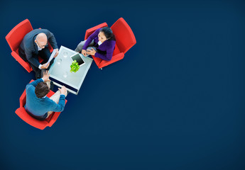 Wall Mural - business team discussion meeting planning concept
