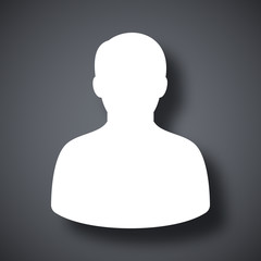 Wall Mural - vector male user icon