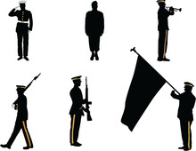 The Set Of Memorial Day Silhouette