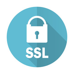 Poster - ssl blue flat icon