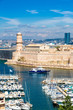 Saint Jean Castle and Cathedral de la Major in Marseille