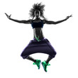 © snaptitude - woman zumba dancer dancing exercises silhouette