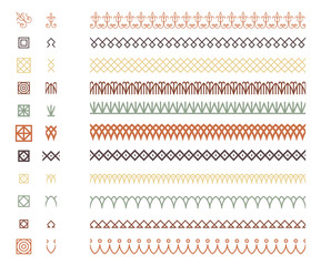 Canvas Print - repeating borders set