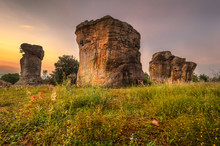 Mor Hin Khao  Or Stonehenge Of Thailand In The Morning