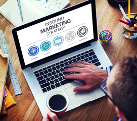 Wall Mural - inbound marketing strategy advertisement commercial branding