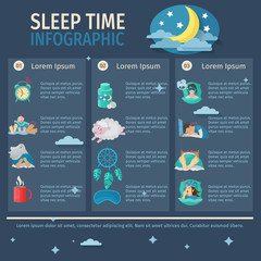 Sticker - Sleep Time Infographics