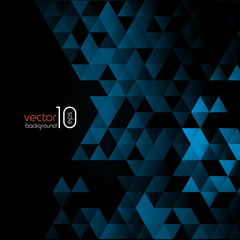 Wall Mural - abstract polygonal triangles poster.