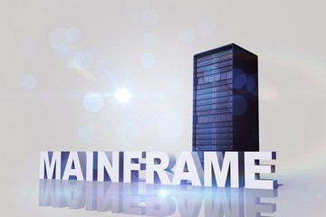 Poster - Composite image of mainframe