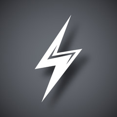 Wall Mural - Vector lightning icon