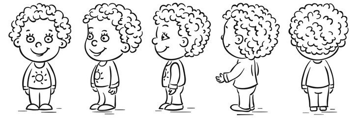 Baby cartoon character turnaround