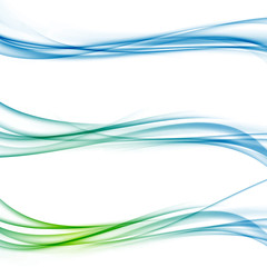 Wall Mural - fine line futuristic swoosh vivid layout collection
