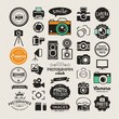 Vector photography logo templates and logotypes collection