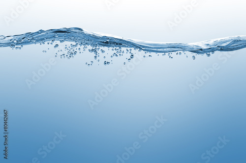 Zdjęcie XXL Pęcherzyki wody i powietrza na białym tle