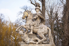 Monument Of King Sobieski In Royal Baths Park, Warsaw, Poland