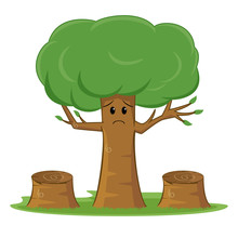 Deforestation Awareness, Sad Tree