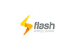 Lighting bolt Flash Logo design vector. Fast Quick icon
