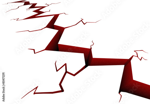 Der Riss StockIllustration Adobe Stock